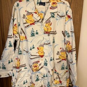 Cozy Winter Duck Print Pajama Set